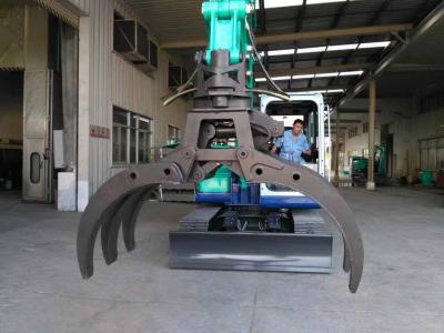 China excavator spare parts hydraulic rock grab excavator hydraulic rotating log grapple timber grab for forestry work for sale