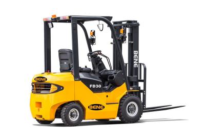 China diesel forklift with 6600lbs capacity isuzu engine 3ton lift truck with hydraulic transmission for sale