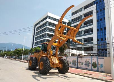 China 10t/12T/15t load capacity log loader 12ton wheel loader with clamp for sale for sale