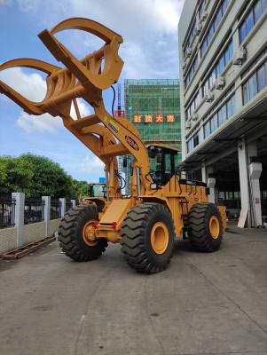 China 15t Rated Load 3400mm Lifting Height Log Loading Wheel Loader en venta