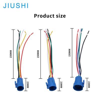 China Excellent Quality Push Button Switch Connector Plug Socket 4 5 6 Wire Apply To Hole Diameter 16mm 19mm 22mm/High Push Button CHINA Flat for sale