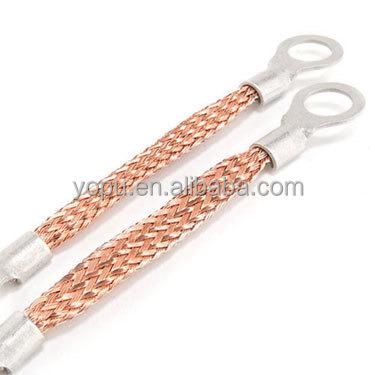 China Flexible Tie Connector Copper Braid Large Tinned Quality Braided Ground Wire Copper for sale