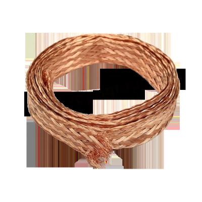 China Electrical Braided Copper 0.15mm Copper Braid 0.15mm Large Flexible Braided Tie Down Wire Tinned Quality Braided Ground Wire Copper for sale