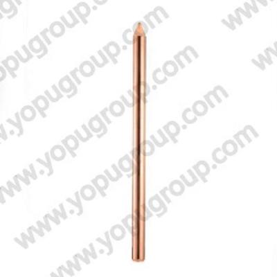 China Hot Sales Ground Grounding Equipment Pure Copper Threaded Stainless Steel Earth Rod 13*4ft for sale