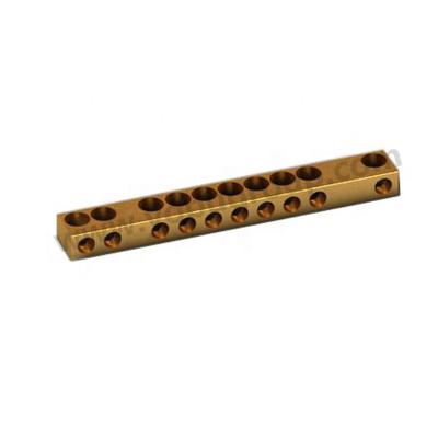 China High Grade Wire Connecting Brass And Copper Neutral Earth TB Busbar Ties Ties For Earthing Electrical Accessories And Fittings for sale