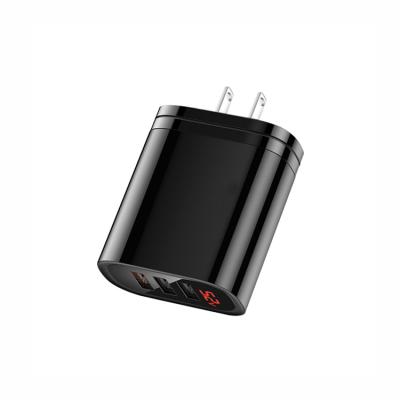 China Cargadores Portable Celular 12V 30 Watt Multifunctional Charger OEM Logo The Latest 3 Ports Usb Fast Chargers for sale