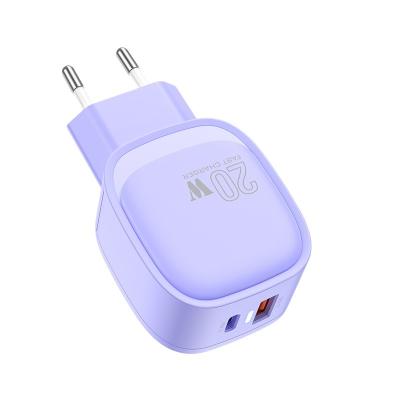 China Multicolor New Arrival 20 Watt USB-C Mobile Phone Chargers USB A Dual Port Fast Charger Mobile Phone With USB for sale