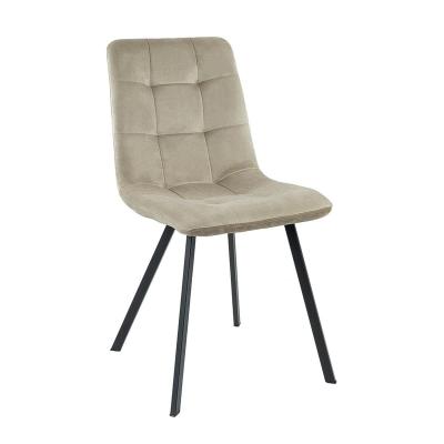 China Modern Velvet Chair Cover Restaurant Nordic Style Dining Chair Removable Design New Dining Chair Gray Velvet Dining Chair for sale