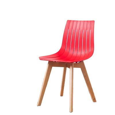 China New Style Demountable High Quality Plastic Chair New Style Removable Plastic Chair Cover Fashional Designer Wooden Indoor Dining Home Indoor Dining Leg for sale