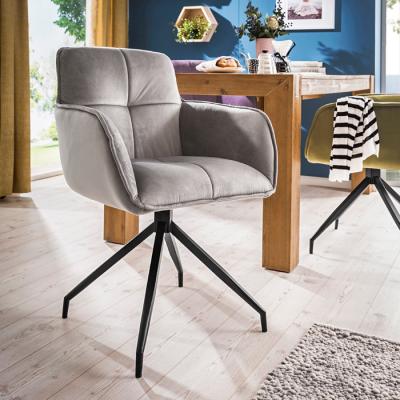 China Modern Stylish Removable Cover Accent Chair For Living Room Lounge Armchair Velvet Dining Chair Velvet Dining Chairs Chaise Velor Sandalye for sale