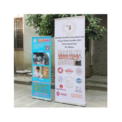 China Advertising Good Prices Wide Base Retractable Scrolling Scroll Stand Roll Up Banner Stand Stand Type for sale