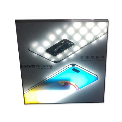 China Adertising Programmable LED Display Fabric Light Box Animation Effect Flashing Signboard For Picture Show for sale