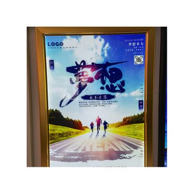 China Hot Sale Big Size LED Frame Stainless Steel Aluminum Snap Backlit Picture Display Billboard for sale