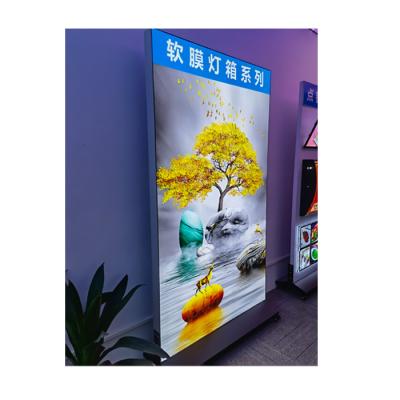 China Large Size Image Display Profile Soft Film Light Box Backlit Shopping Mall Fabric LED Signs Aluminum Aluminum With UV Printing Energy Saving DC12V/24V for sale