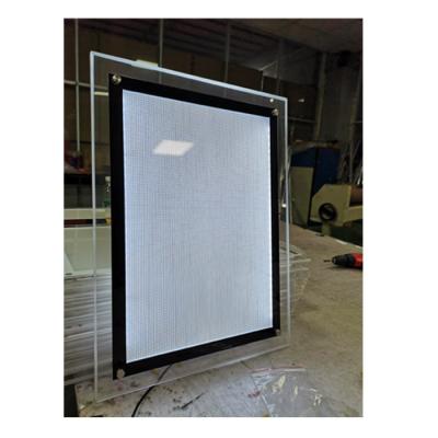 China A2 LED Crystal Slim Light Box Luminous Indoor Picture Show Photo View For Store Decoration for sale