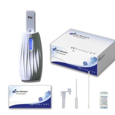 China Influenza FLU a b FIA Rapid Test Fluorescence Immunochromatography for Detecting Flu for sale