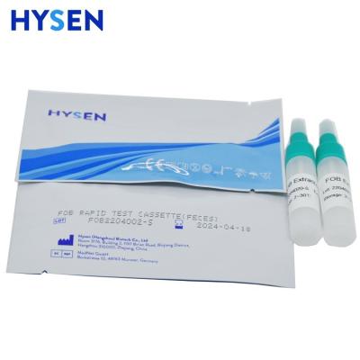 China Hysen zelfonderzoek Pathologische analyse apparatuur Fecale occulte bloed Fob Rapid Test Kit Te koop