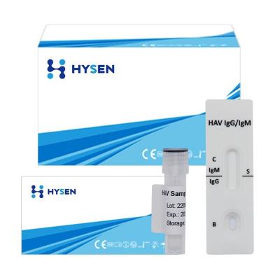 Cina Convenient Hepatitis A Test Kit Antigen HAV Cassetta Antigen Strip Diagnostica Hav-Igm in vendita