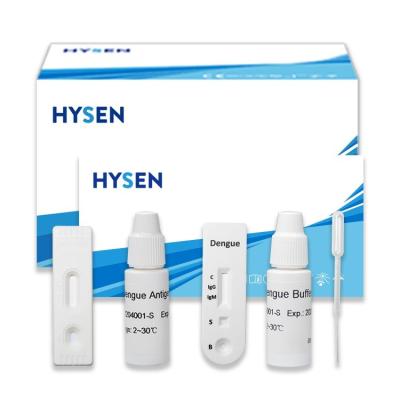 Chine Essai Wb/S/P avec les kits de test rapide de l'antigène de la dengue de l'hysène Igg/Igm Combo CE et homologué ISO à vendre