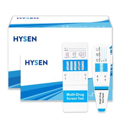 China Manual Power Source 10 Panel Drug Test Rapid Test Card for Multi-drug Screen Testing for sale