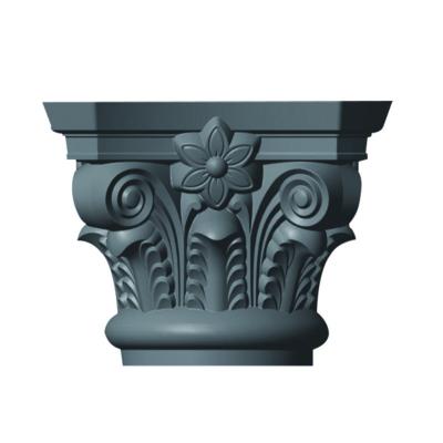 China Solid 30cm x 40cm ABS Plastic Concrete Roman Column Top Molds For Sale for sale