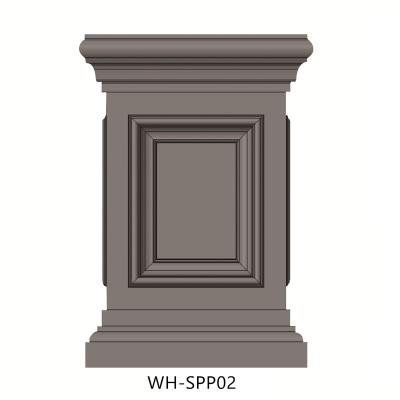 China 35cm x H78cm Decorative ABS Plastic Garden Material Building Pillar Square Mold For Sale for sale