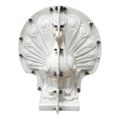 China High Precision ABS Plastic Decorative House Peacock Concrete Stone Garden Statue Molds for sale