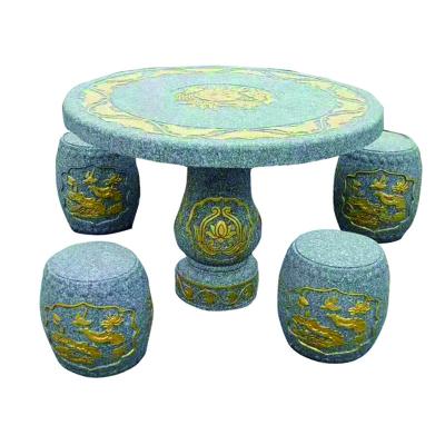 China High Precision Outdoor Concrete Garden Decorative Stone Table Chair Bench Molds for sale