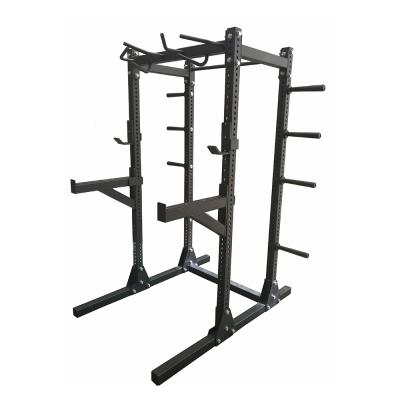 China Factory Steel Fitness Cross Tailored Half Cabinet Squat Rack Multifunctional Fitness Exercise Power Rack for sale