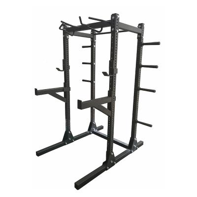 China Commercial Steel Factory Fitness Gym Equipment Folding Half Squat Rack for sale