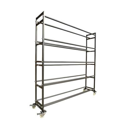 China Sport Fitness Exercise Equipment Steel Accessories Racks, Vertical Medicine 5 Rows Wall Ball Rack for sale