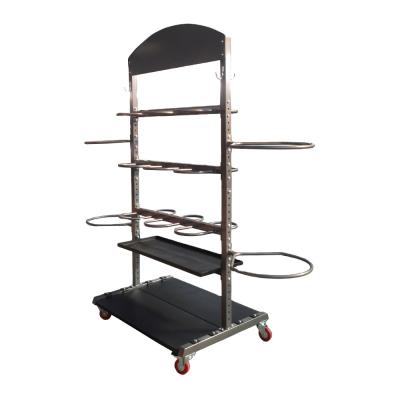 China Customized Modern 4 Layer Steel Heavy Duty Plate Storage Fitness Storage Heavy Metal Rack for sale