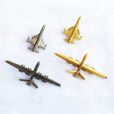 China Custom Cheap Europe Casting Technique Metal Badge Airplane Lapel Pin for sale