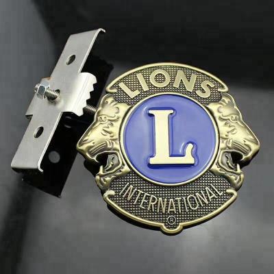 China Custom Europe Electroplating Auto Cars Symbols Badges Lions Club Car Emblems for sale