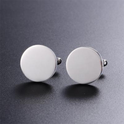 China ALLOY Men's Round Stainless Steel Tuxedo Shirt Cufflinks&Studs Button Set Weeding for sale