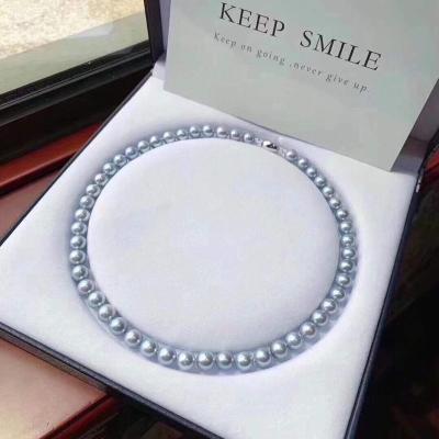 China FASHIONABLE Natural Akoya Mermaid Ji Blue Rose Freshwater Pearl Necklace is round and flawless, giving a high end bodice for sale