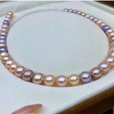 China BOHEMIA Primary Color Pearl Necklace Age Reduction Color Natural Mixed Round And Slightly Defective Translucent Luster for sale