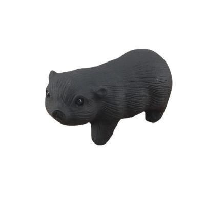 China China natural obsidian pig lucky ornaments have the energy to bring wealth, lucky decorations, small items suitable for gifts for sale