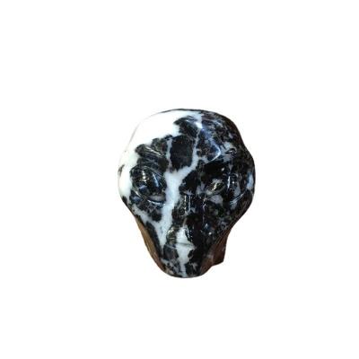 China China's new natural black and white stone carved foreign ornaments have the energy to take away bad luck, a gift for others for sale