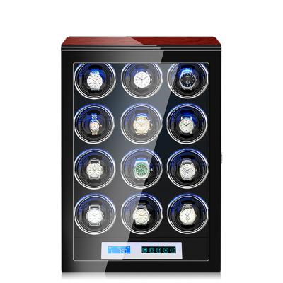 China Eco-friendly piano finish with high gloss lacquer upgraded adjustable watch sits automatic watch winder for sale