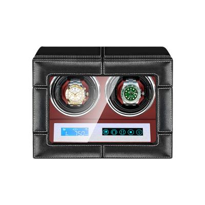 China Eco-friendly Watch Winder For Automatic Watches With LED Backlight Remote Control And Storage Watches And Jewelry for sale