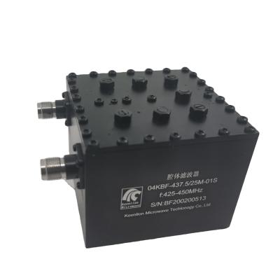 China 425-450MHZ Customized RF Cavity Filter Band Pass Filter 04KBF-437.5^25M-01S for sale