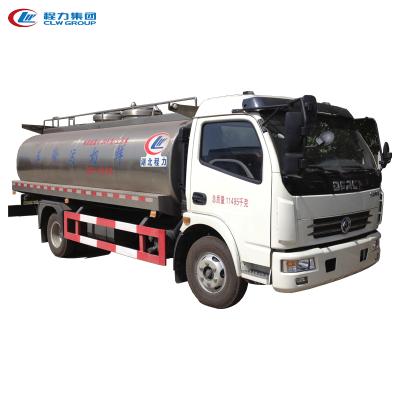 China 304-2B 7 stainless steel milk tanker truck m3 milk tank truck, 7000 liter milk transporting truck for sale