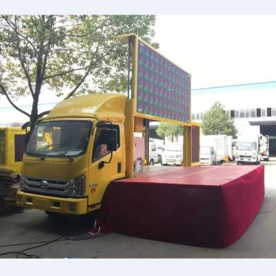 China High Quality Folding Mobile Stage Truck 4*2 Stage Cart Mobile Stage Truck Advertising Truck for sale