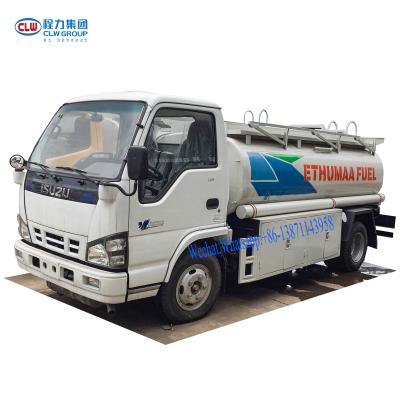 China ISUZ Oil Tanker Truck 5000 Liter Aluminum Oil Refueling Tanker 4000 for sale