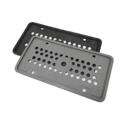 China NO OEM decoration wholesale silicone license plate frame gray card plate frame holder cover for sale