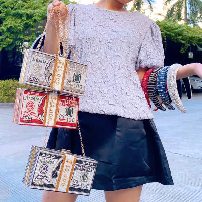 China Fashion Mini Money Clutch Purse 2021 Latest Fashion Women Tote Rhinestone Purse Crystal Diamond Sparkly Bling Money Bag Purse for sale