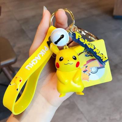 China New Pikachu Key Chain Figures Fashion Cartoon Key Chain Anime Pendant Decorations Model Toys Dolls Child's Birthday Gift for sale