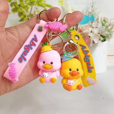 China Llaveros Couples Keychains Christmas Cartoon PVC Key Chain PVC Key Chain Porte Clef Gift Pendant Funny Cute Animal Jewelry for sale