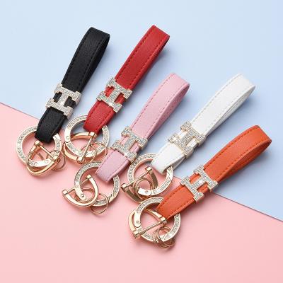 China New Metal Keychain Men's Stainless Steel Key Chain Key Holder Belt Buckles Chaveiro Car Key Chain for sale